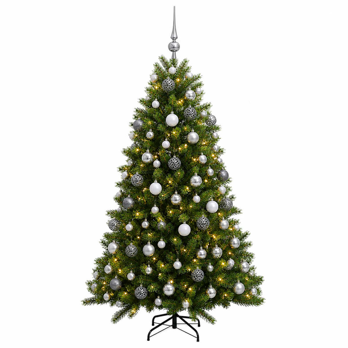 Artificial Christmas Tree with Bauble 240 cm 300 LEDs
