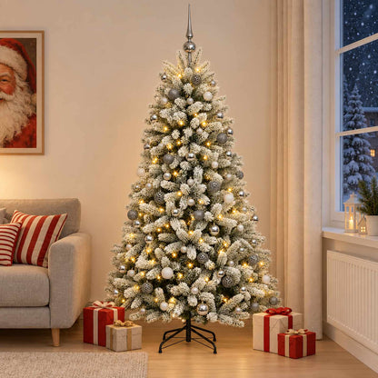 Artificial Christmas Tree with Bauble 210 cm 300 LEDs