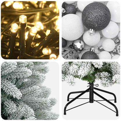 Artificial Christmas Tree with Bauble 240 cm 300 LEDs