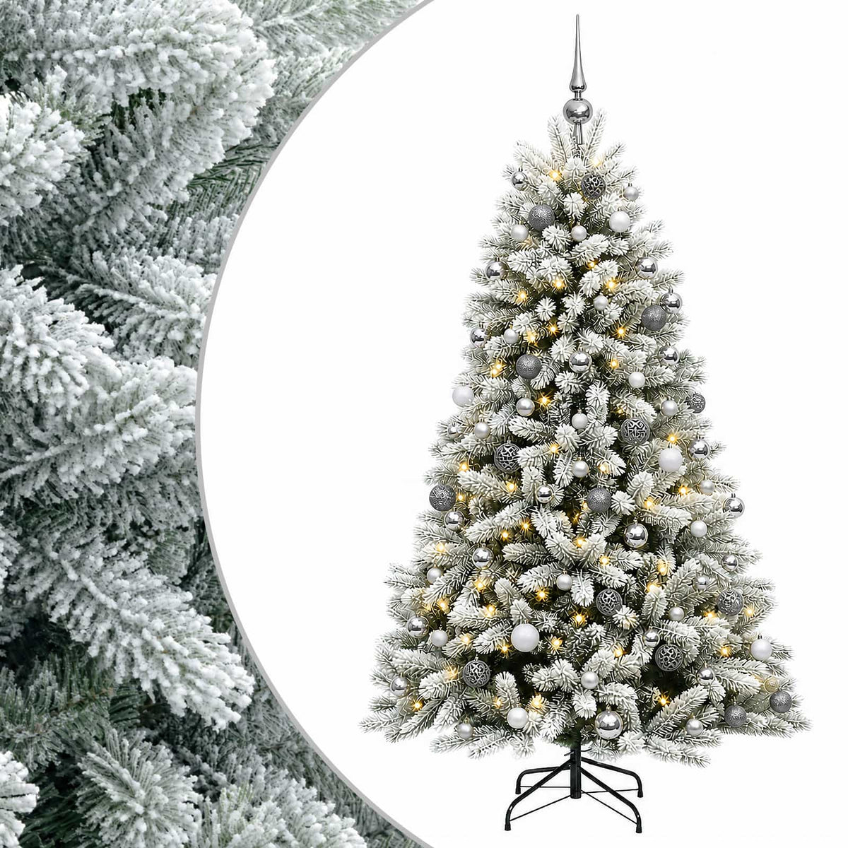 Artificial Christmas Tree with Bauble 240 cm 300 LEDs