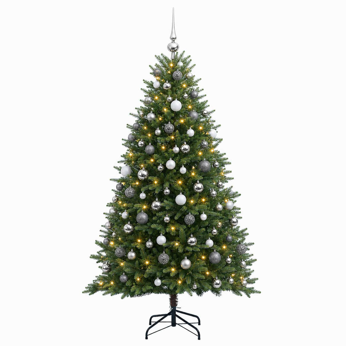 Artificial Christmas Tree with Bauble 210 cm 300 LEDs
