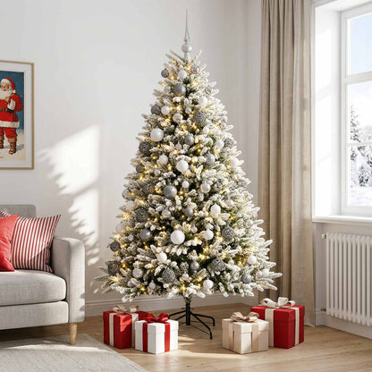 Artificial Christmas Tree with Bauble 210 cm 300 LEDs