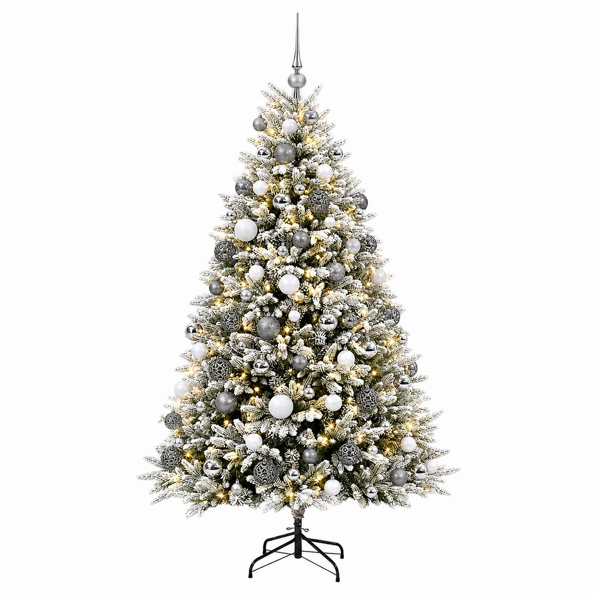 Artificial Christmas Tree with Bauble 210 cm 300 LEDs