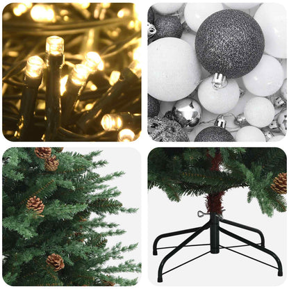 Artificial Christmas Tree with Bauble 210 cm 300 LEDs