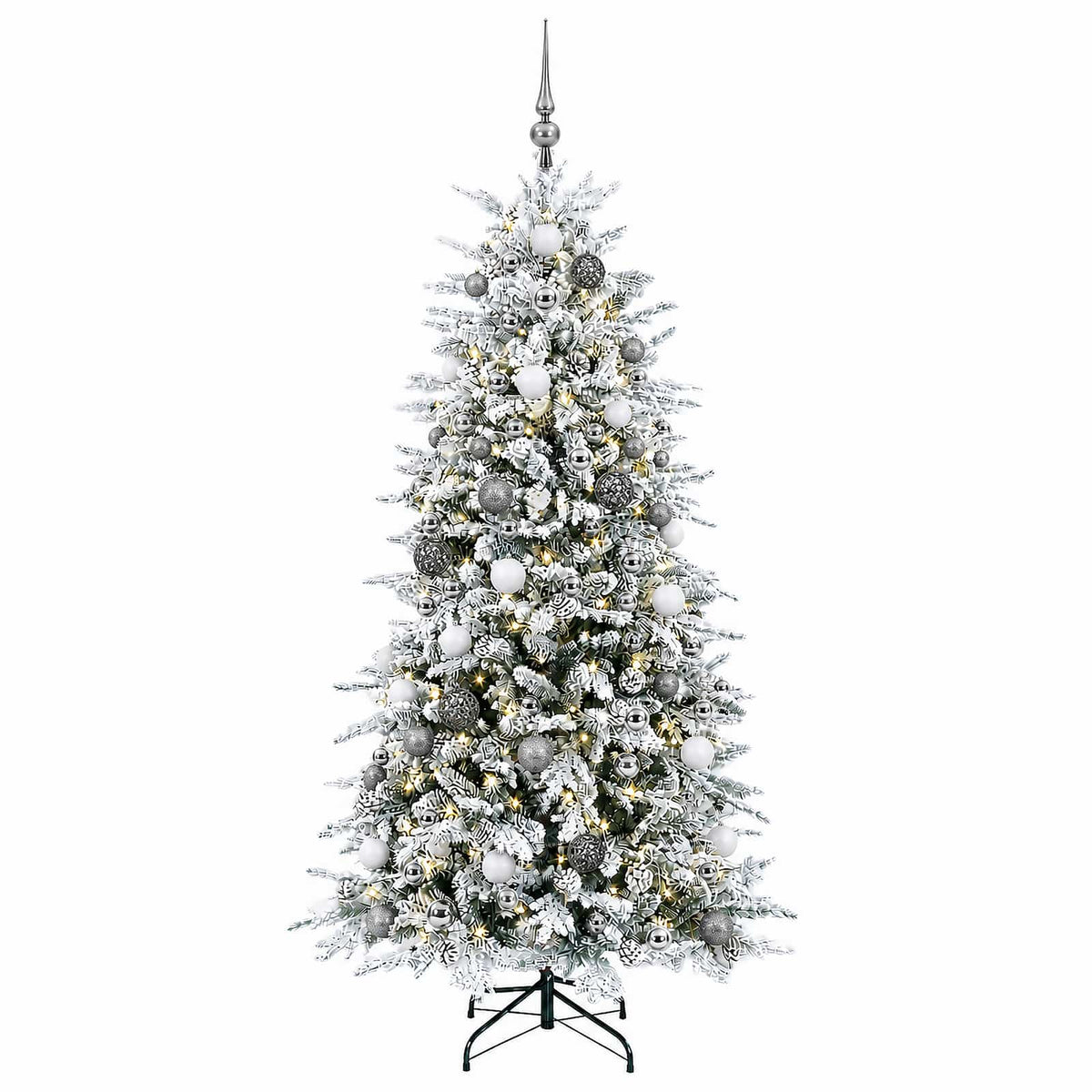 Artificial Christmas Tree with Bauble 210 cm 300 LEDs