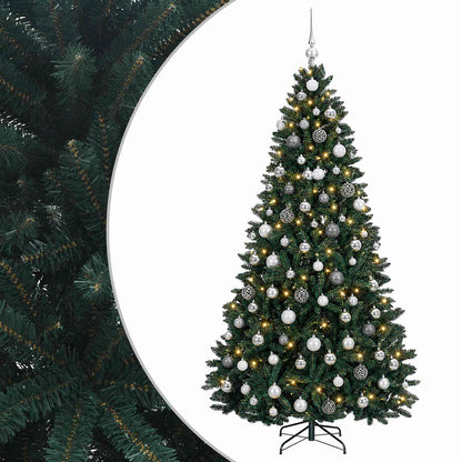 Artificial Christmas Tree Dark Green with Bauble 210 cm