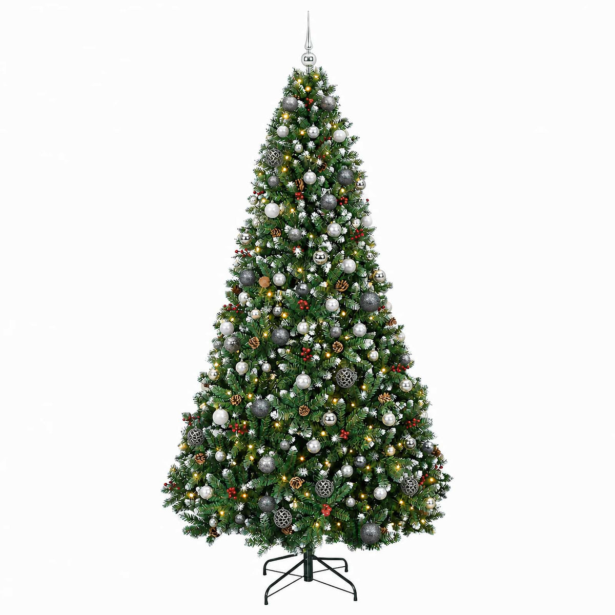 Artificial Christmas Tree with Bauble 180 cm 300 LEDs