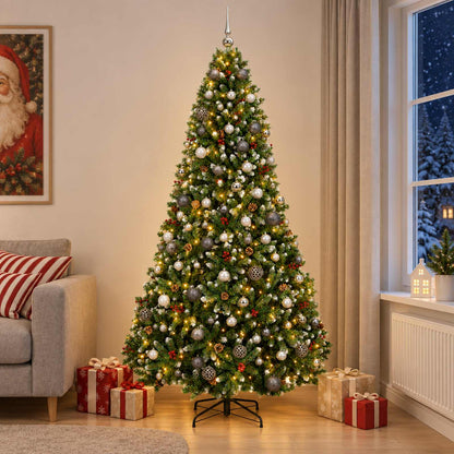 Artificial Christmas Tree with Bauble 270 cm 300 LEDs