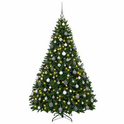 Artificial Christmas Tree Mid-green with Ornament 240 cm