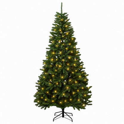 Artificial Hinged Christmas Tree 270 cm 600 LEDs Warm White