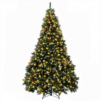Artificial Hinged Christmas Tree 300 cm 300 LEDs Warm White