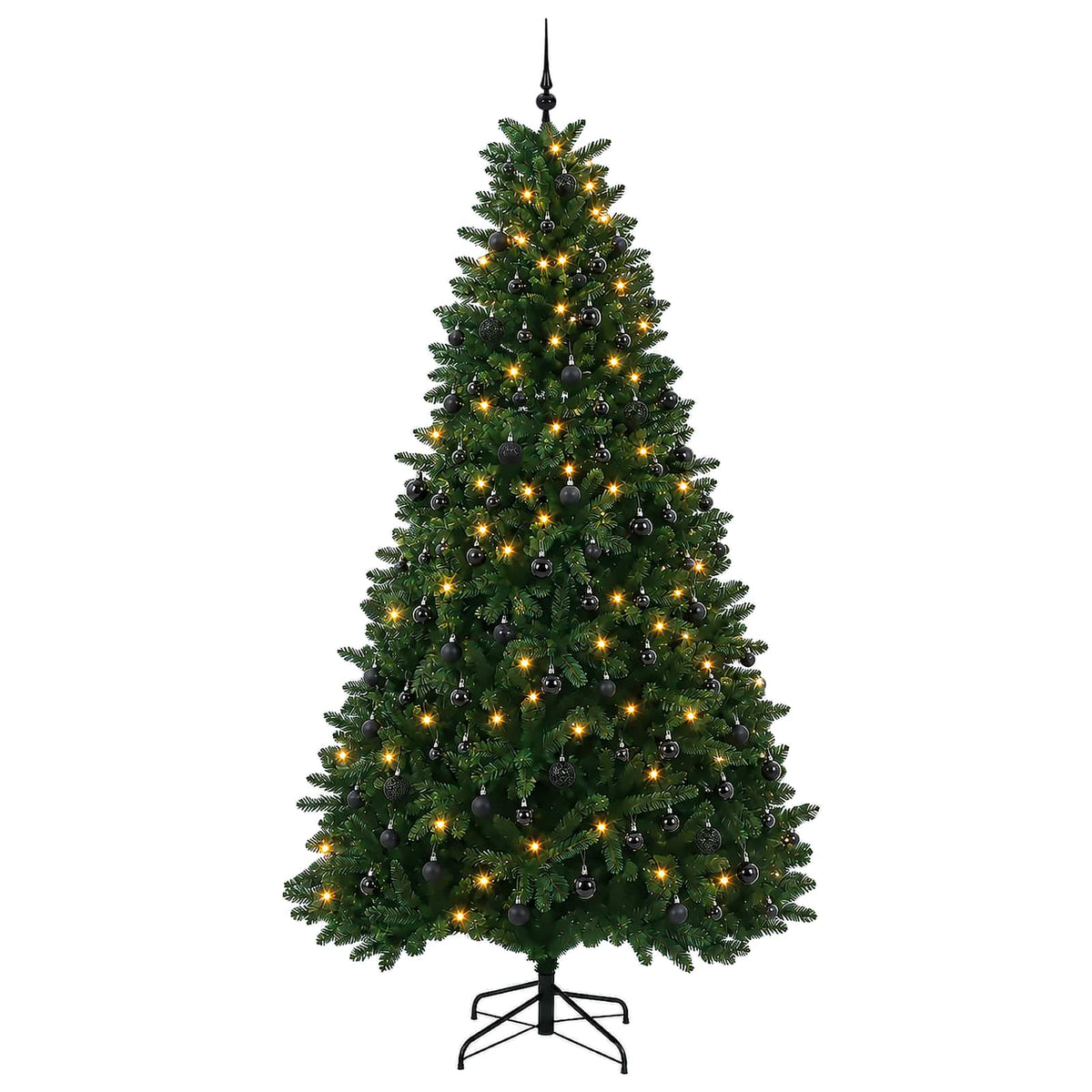 Artificial Christmas Tree Mid-green with Bauble 270 cm 600 LEDs