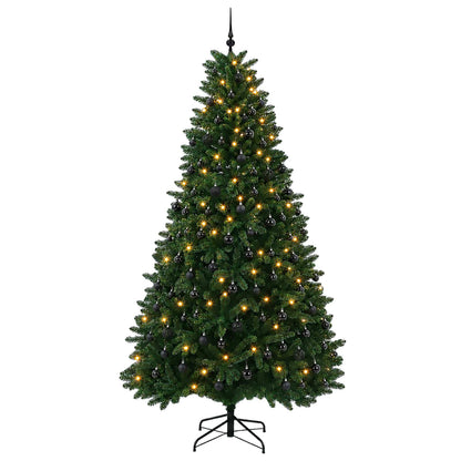 Artificial Christmas Tree Mid-green with Bauble 270 cm 600 LEDs