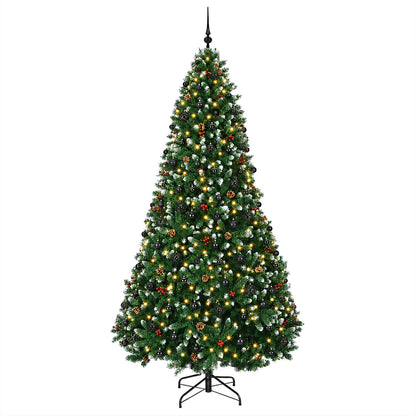 Artificial Christmas Tree Green with Baubles 270 cm 300 LEDs