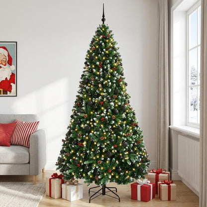 Artificial Christmas Tree Green with Baubles 300 cm 300 LEDs