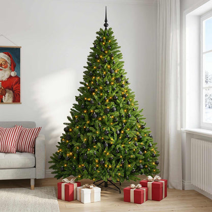 Artificial Christmas Tree Light Green with Baubles 300 cm
