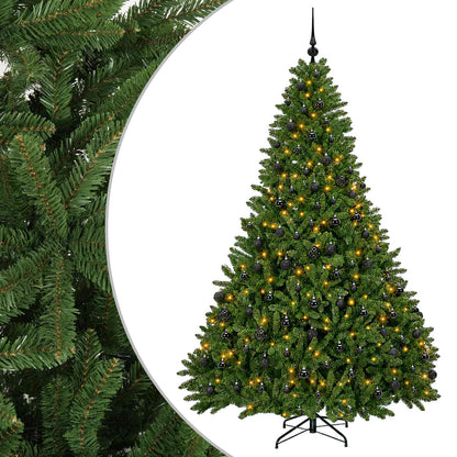 Artificial Christmas Tree Light Green with Baubles 300 cm
