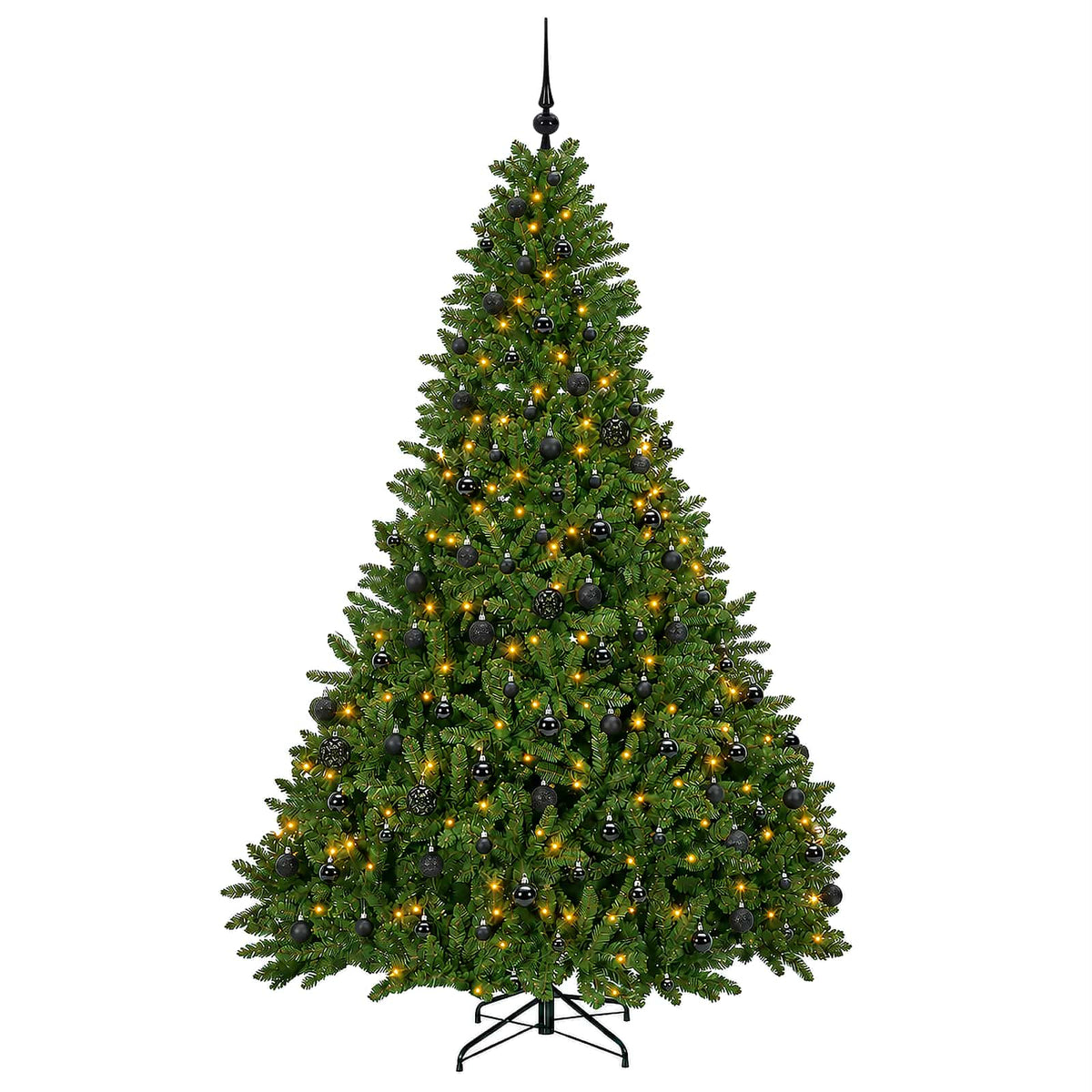 Artificial Christmas Tree Light Green with Baubles 300 cm