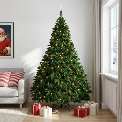 Artificial Christmas Tree Mid-green with Ornament 270 cm