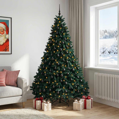 Artificial Christmas Tree Dark Green with Bauble 300 cm