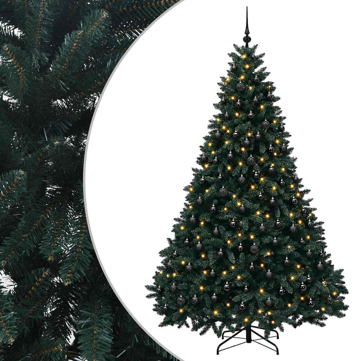 Artificial Christmas Tree Dark Green with Bauble 300 cm