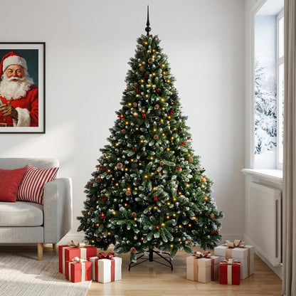 Artificial Christmas Tree Green with Bauble 300 cm 600 LEDs