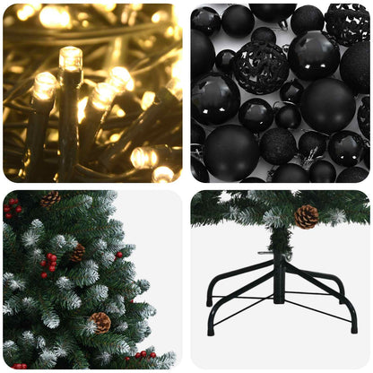 Artificial Christmas Tree Green with Bauble 300 cm 600 LEDs