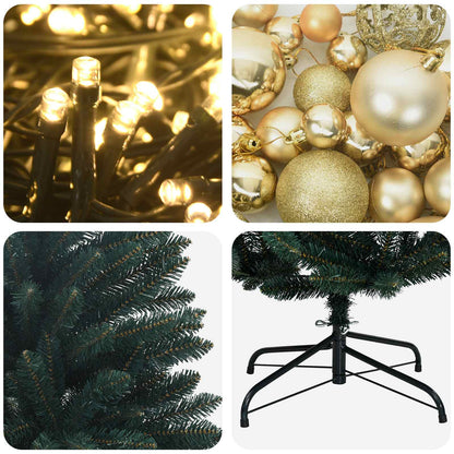 Artificial Christmas Tree Dark Green with Bauble 270 cm