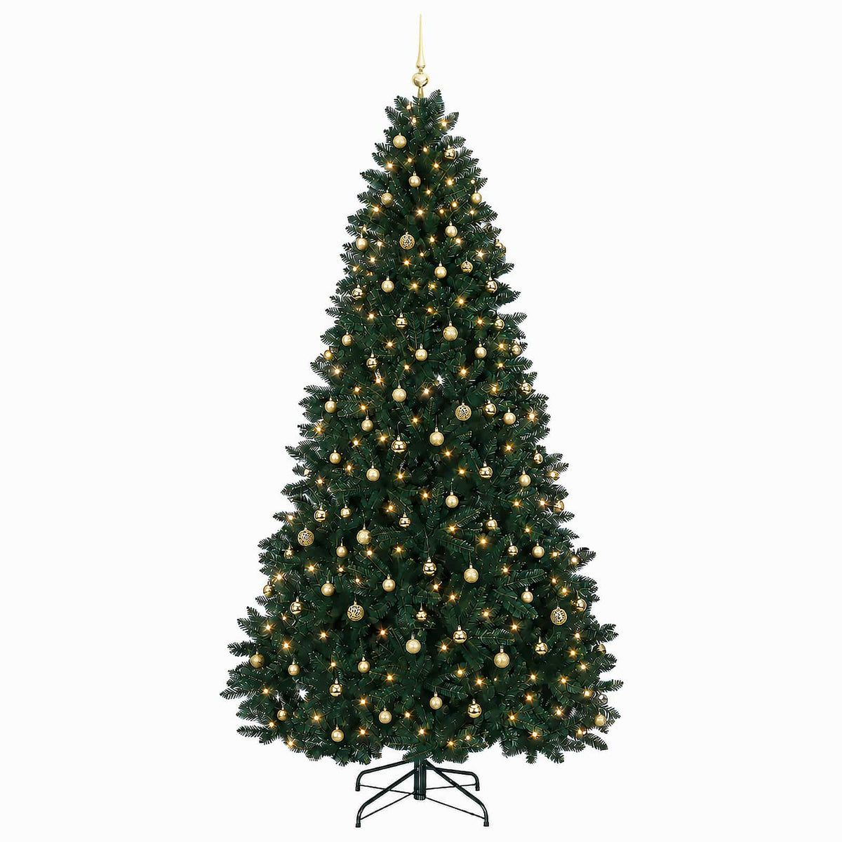 Artificial Christmas Tree Dark Green with Bauble 270 cm