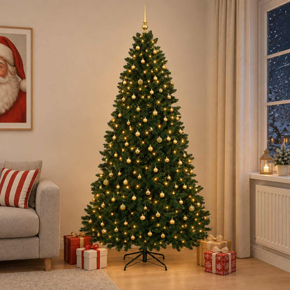 Artificial Christmas Tree Dark Green with Bauble 270 cm