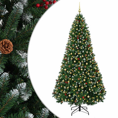 Artificial Green Christmas Tree with Baubles 300 cm 300 LEDs