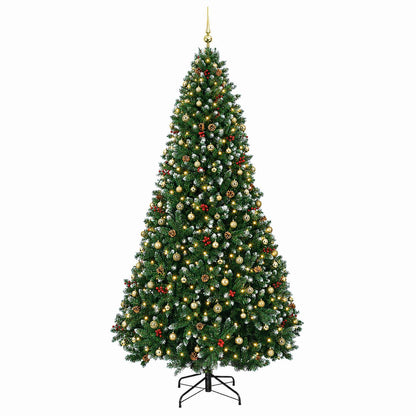 Artificial Green Christmas Tree with Baubles 300 cm 300 LEDs
