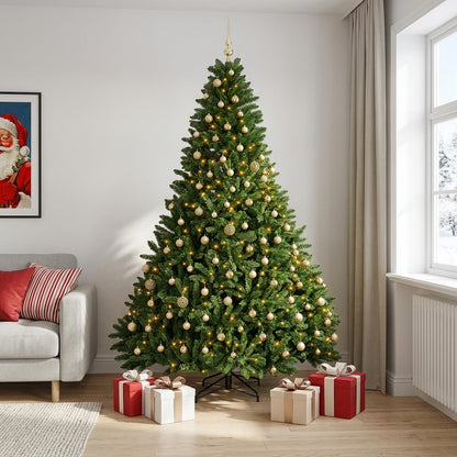Artificial Christmas Tree Light Green with Bauble 300 cm