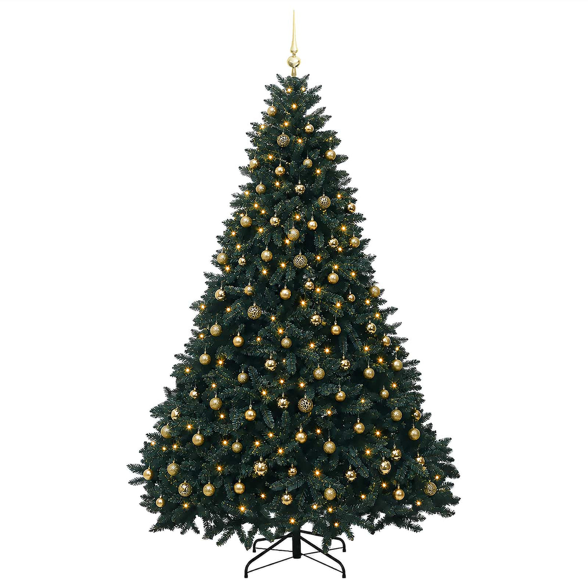 Artificial Christmas Tree Dark Green with Bauble 300 cm