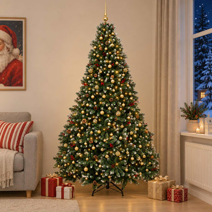 Artificial Christmas Tree Green with Bauble 270 cm 300 LEDs