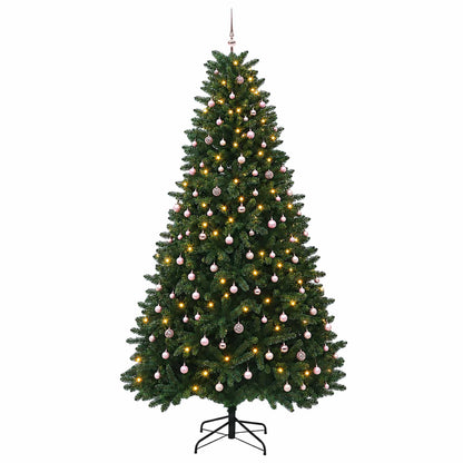 Artificial Christmas Tree Mid-green with Bauble 300 cm 600 LEDs