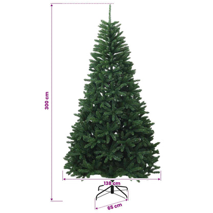 Artificial Christmas Tree Mid-green with Bauble 300 cm 600 LEDs