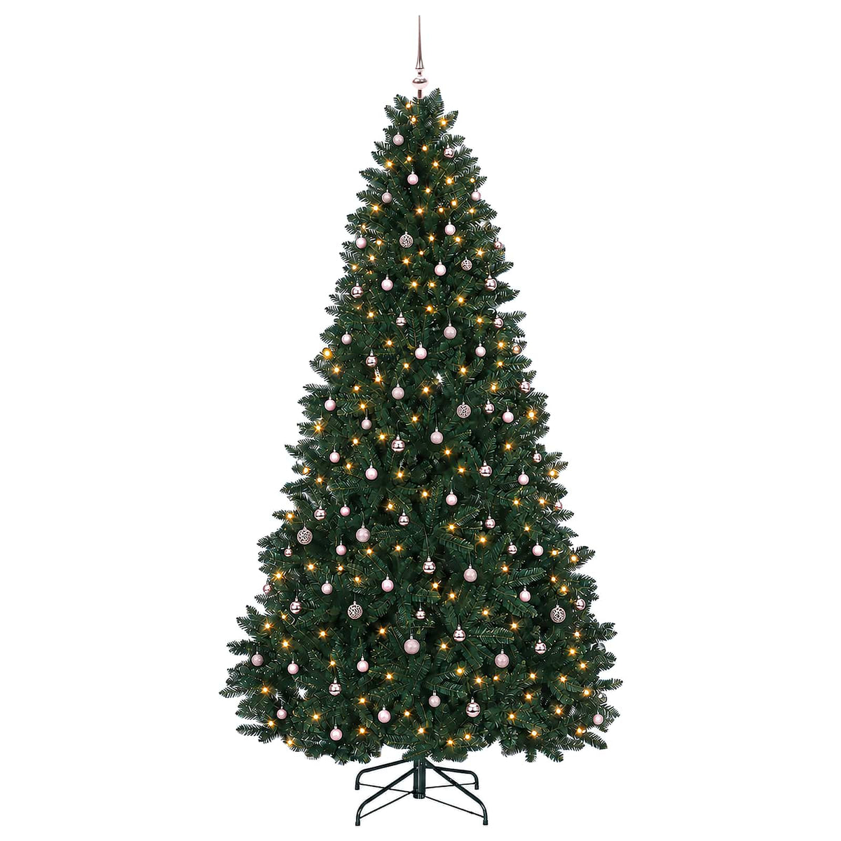 Artificial Christmas Tree Dark Green with Bauble 270 cm