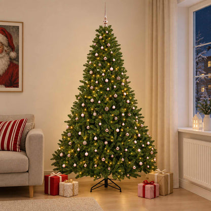 Artificial Christmas Tree Light Green with Bauble 270 cm