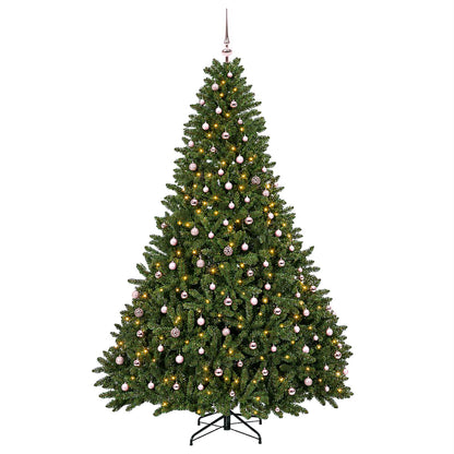 Artificial Light Green Christmas Tree with Baubles 300 cm