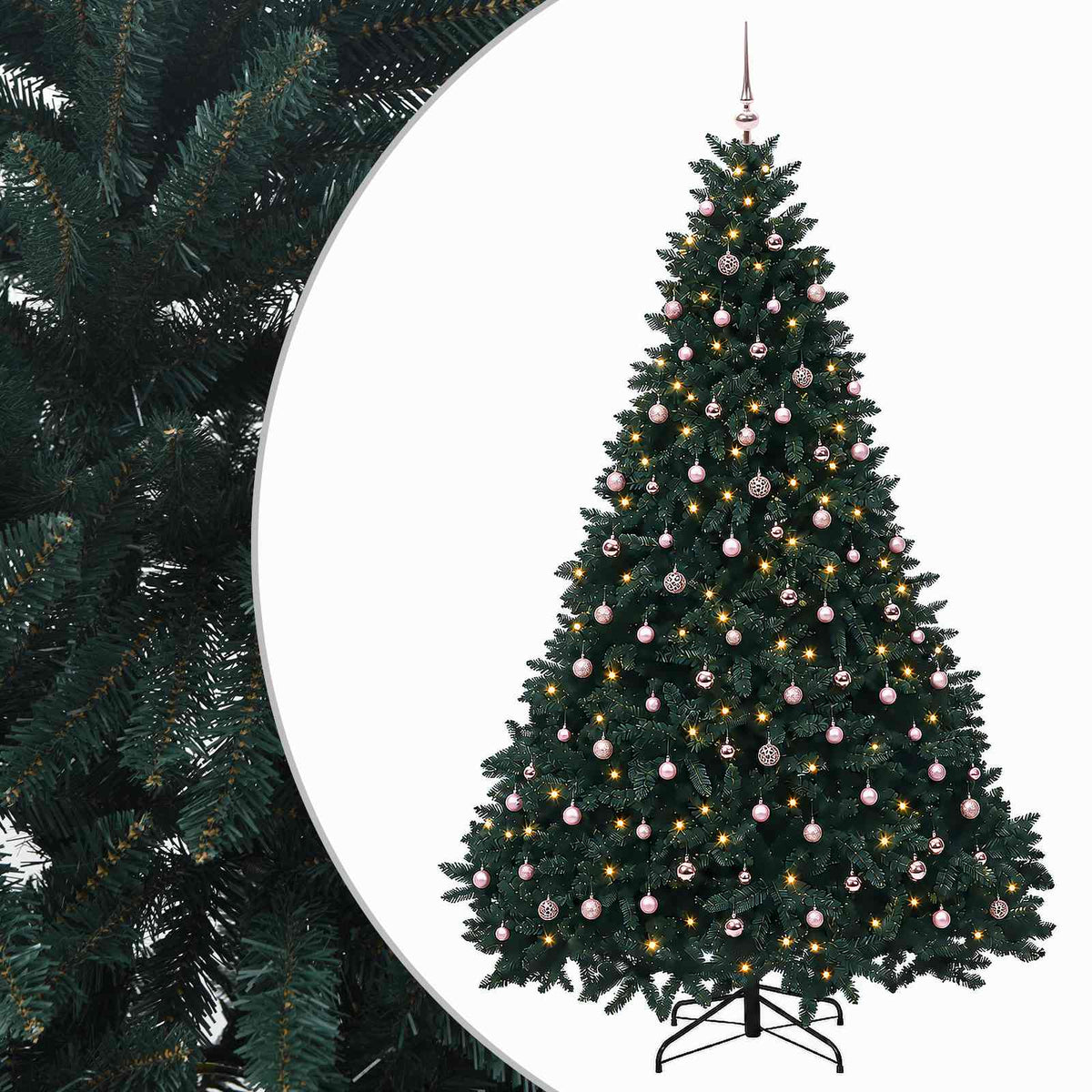 Artificial Christmas Tree Dark Green with Bauble 270 cm