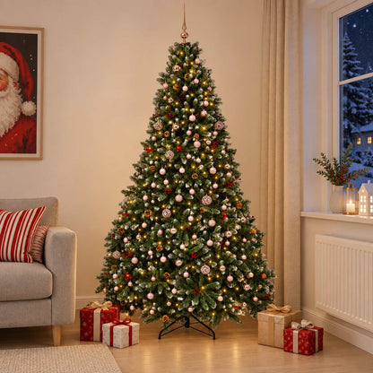 Artificial Christmas Tree Green with Bauble 300 cm 600 LEDs