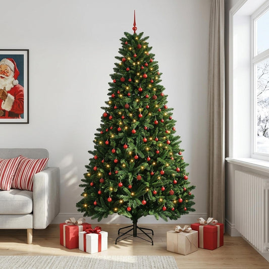 Artificial Christmas Tree Mid-green with Ornament 270 cm