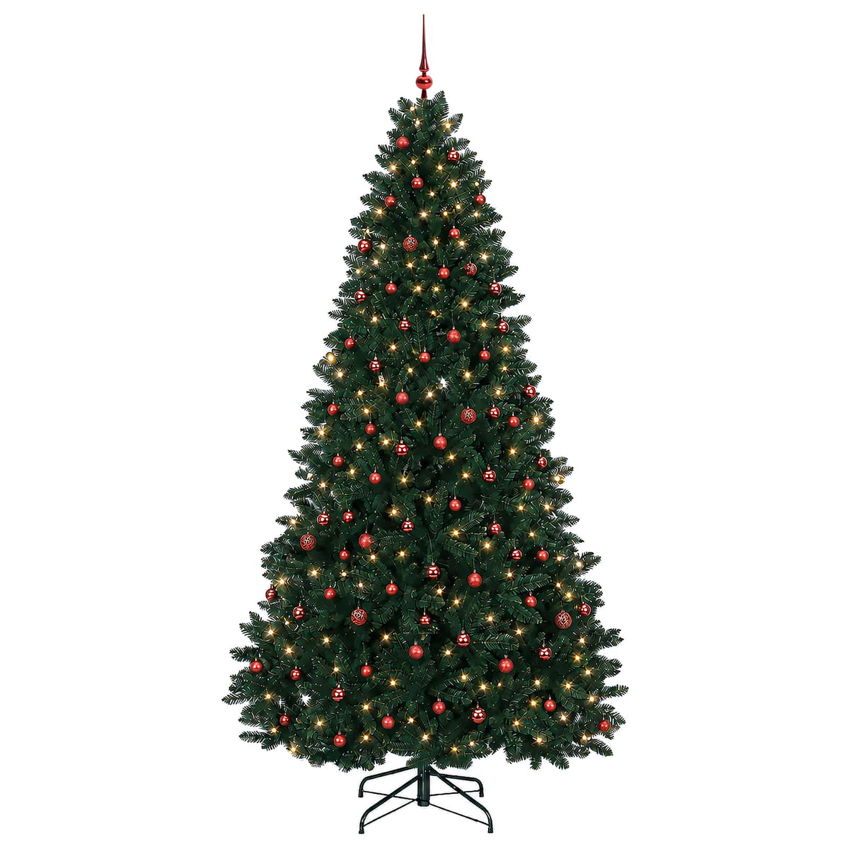 Artificial Christmas Tree Dark Green with Bauble 270 cm