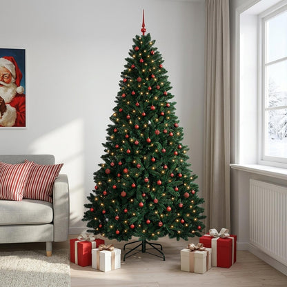 Artificial Christmas Tree Dark Green with Bauble 270 cm