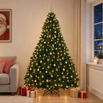 Artificial Christmas Tree Mid-green with Ornament 270 cm