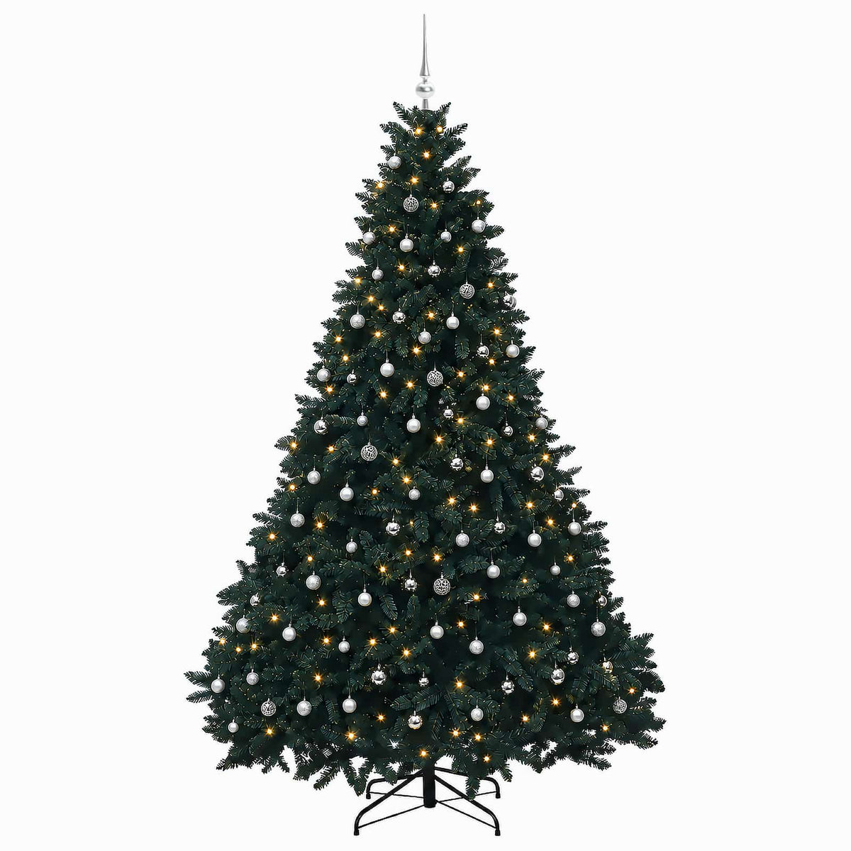 Artificial Christmas Tree Dark Green with Bauble 300 cm