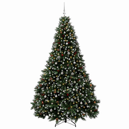 Artificial Christmas Tree Green with Baubles 270 cm 300 LEDs