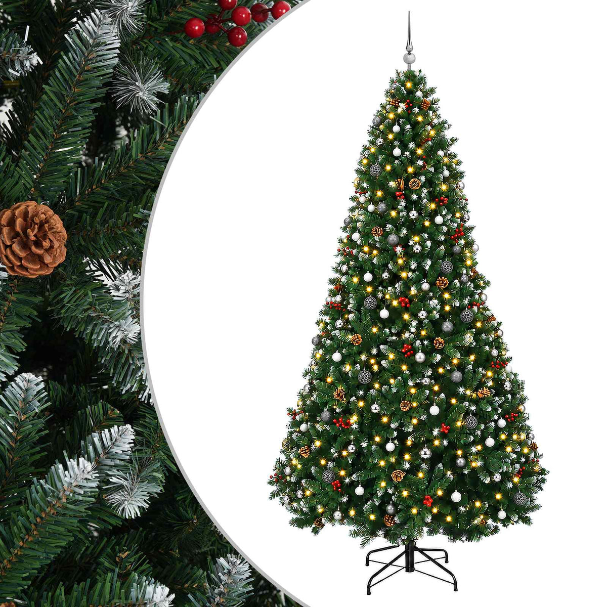 Artificial Christmas Tree with Bauble 270 cm 300 LEDs