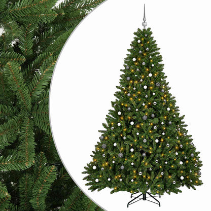 Artificial Christmas Tree Light Green with Baubles 300 cm